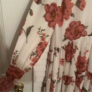 Dainty Jewells Red Floral Casual Dress